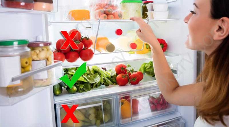 Food not store in fridge