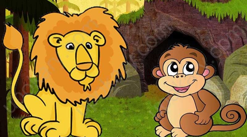 lion and monkey tale