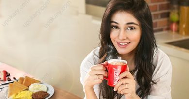 Girl drinking coffee