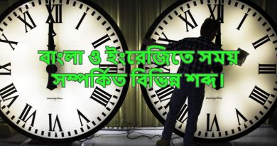 Different words related to time