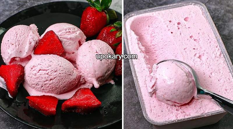 Strawberry ice cream