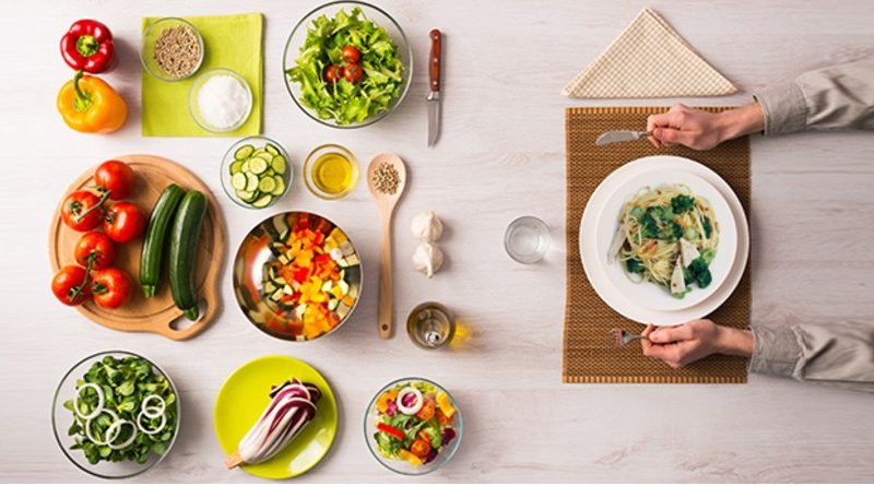 Raw foods cooked foods